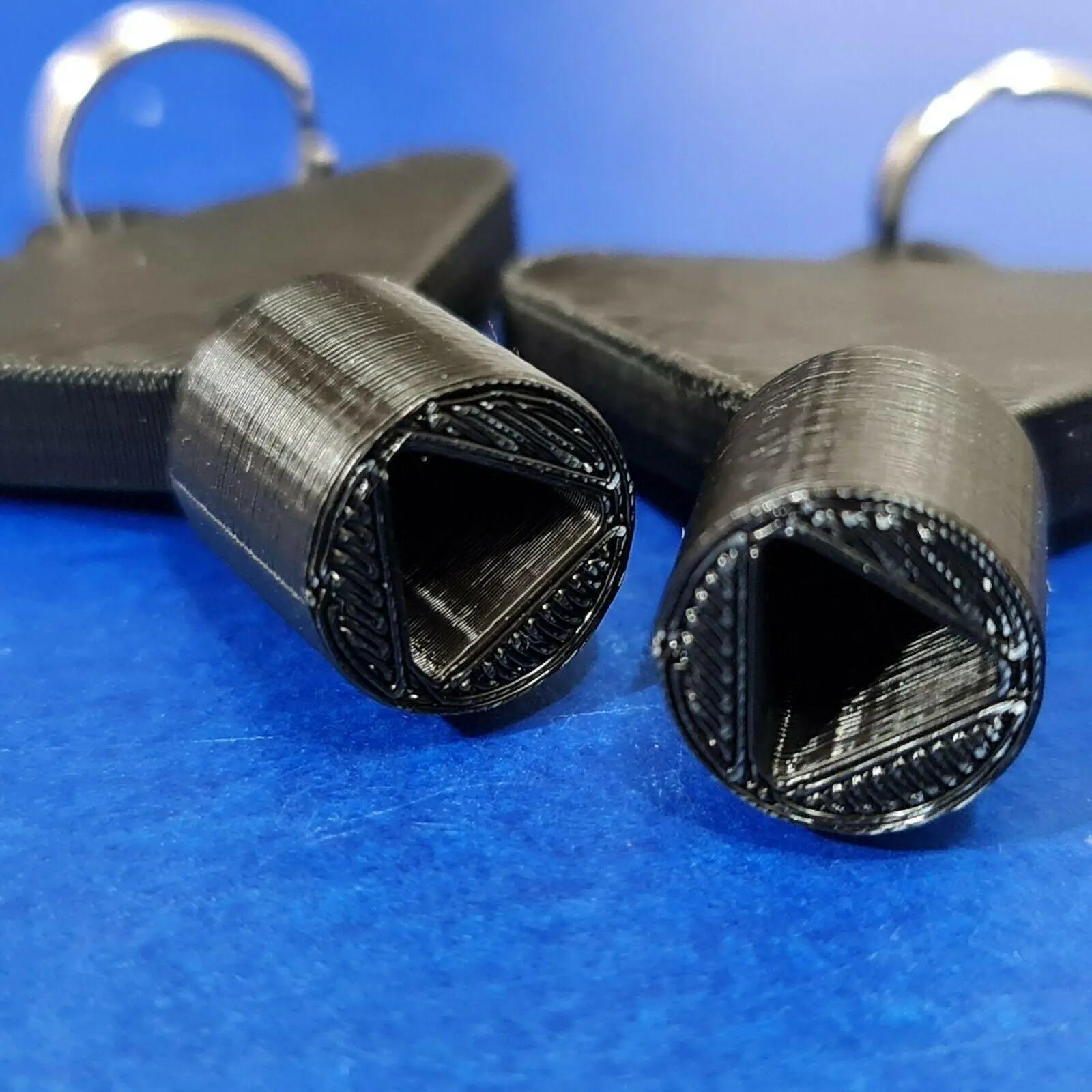 2 x Gas Electric Meter Box Utility Key Cupboard Black PLA Plastic Biodegradable 3D Peak Print