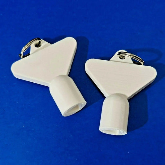 2 x Gas Electric Meter Box Utility Key Cupboard White PLA Plastic Biodegradable 3D Peak Print