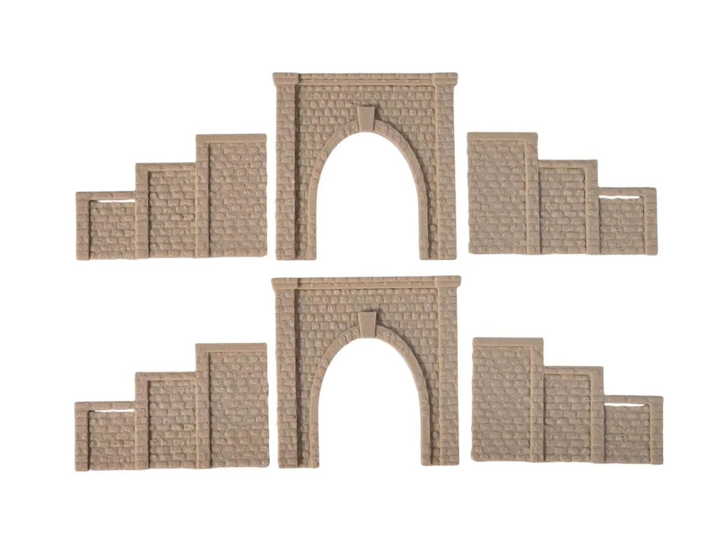Z Gauge Tunnel Single Track Stone Portal Model Railway Train Layout 1:220 Scale 3D Peak Print