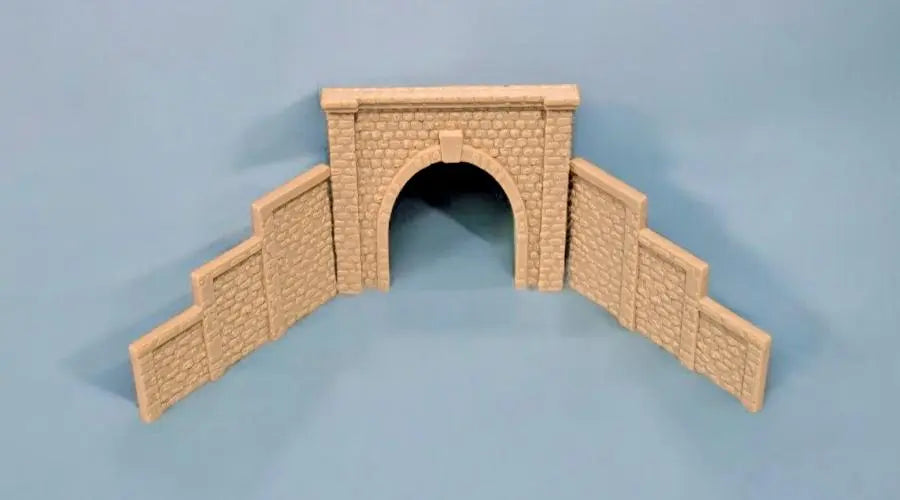Z Gauge Tunnel Single Track Stone Portal Model Railway Train Layout 1:220 Scale 3D Peak Print