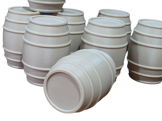 Whiskey Barrels Models Train Railway 1:18 Scale New 8 Pack Wood PLA 3D Peak Print