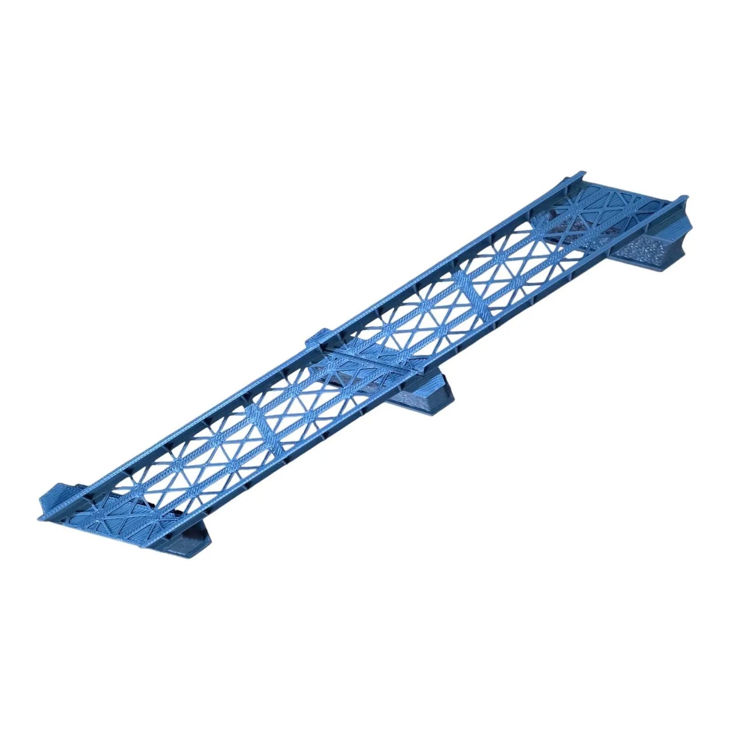 Z Gauge Left 45 deg single Track Iron Girder Bridge Model Railway 1:220 Scale 3D Peak Print