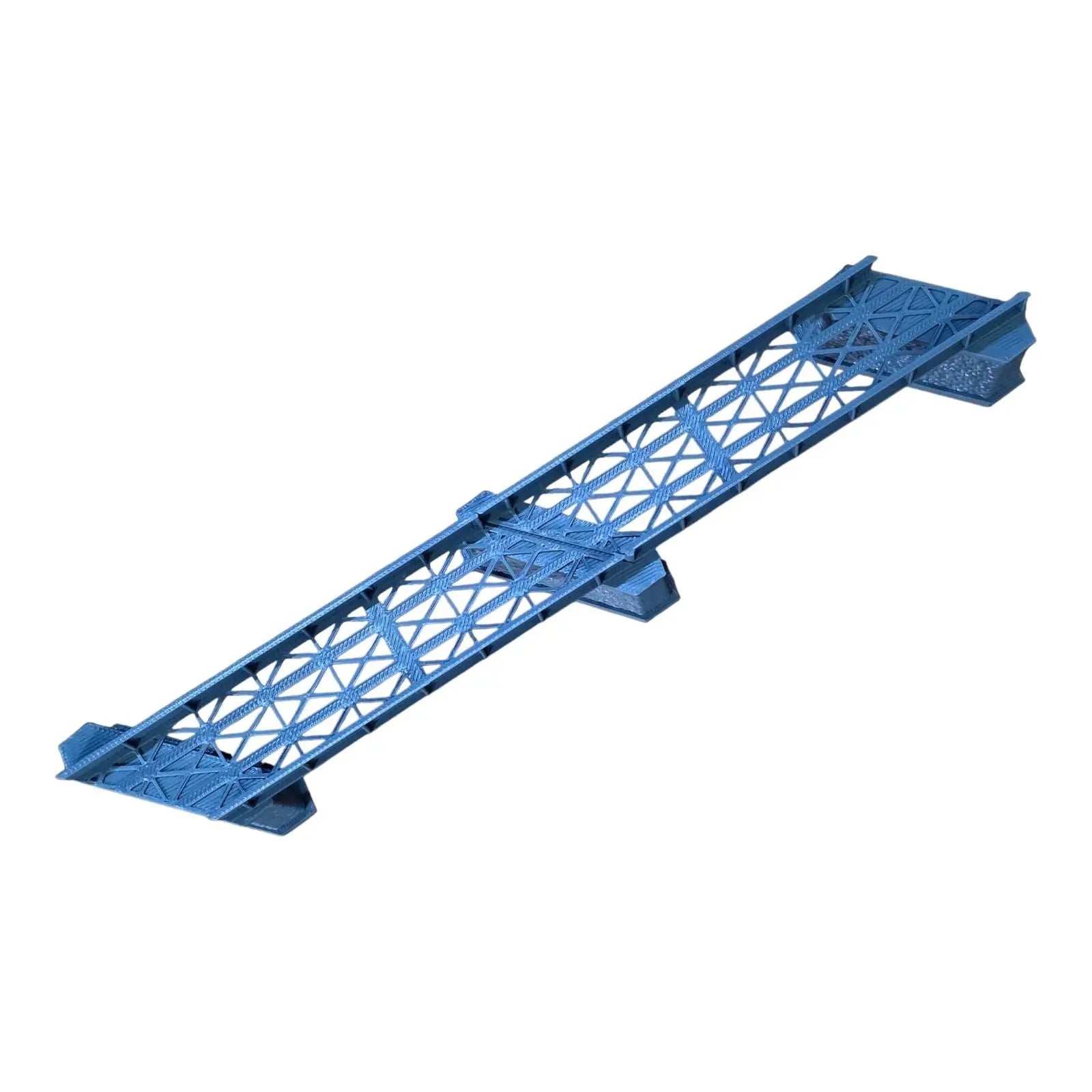Z Gauge Left 45 deg single Track Iron Girder Bridge Model Railway 1:220 Scale 3D Peak Print