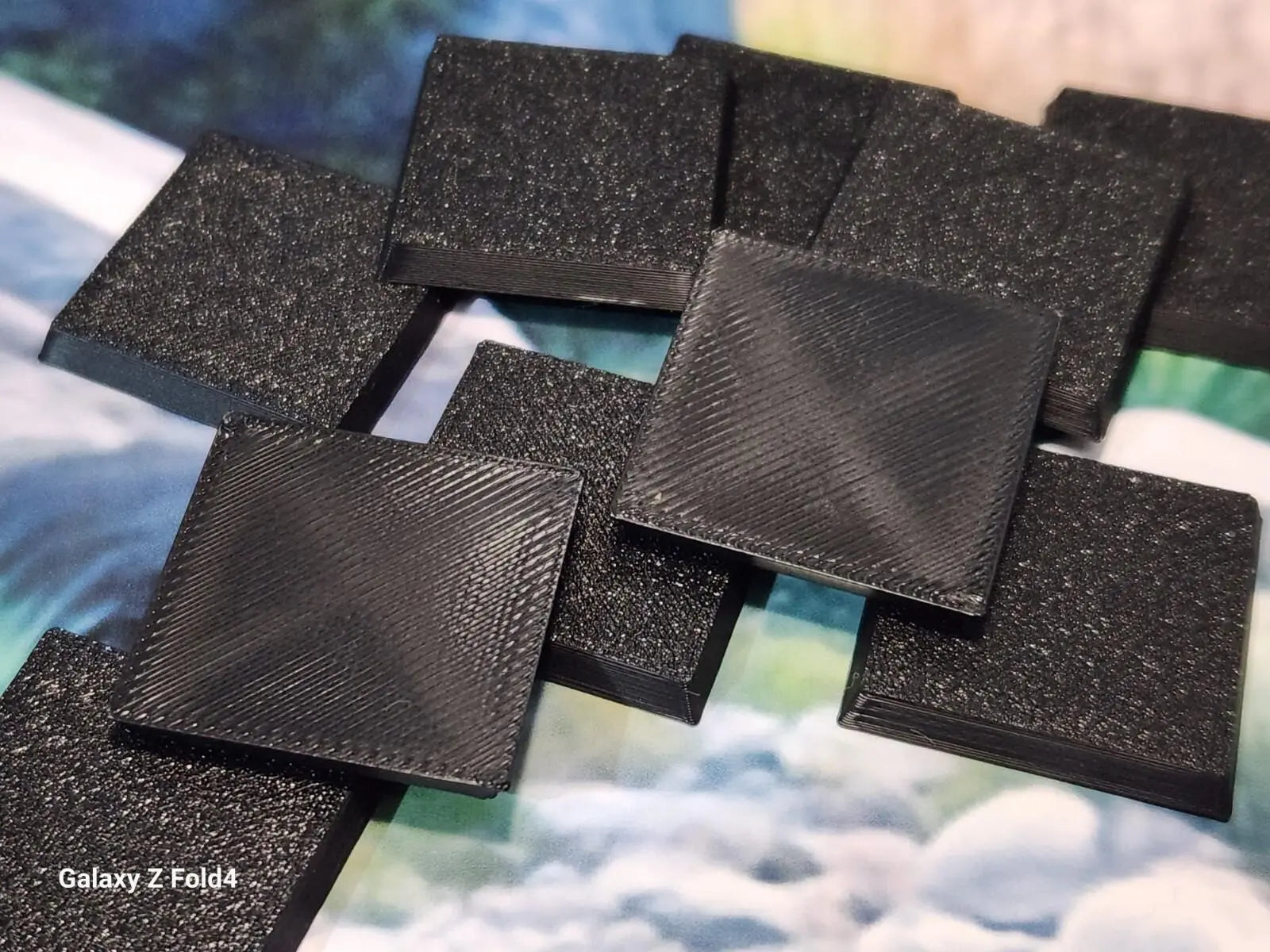 Wargaming bases 40mm square durable plastic for war gaming tabletop games 3D Peak Print