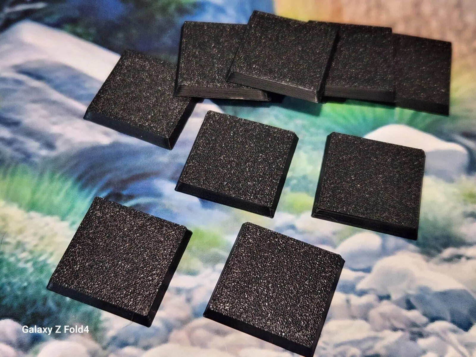 Wargaming Bases Square  100mm Durable Plastic for War Gaming Tabletop Games 3D Peak Print