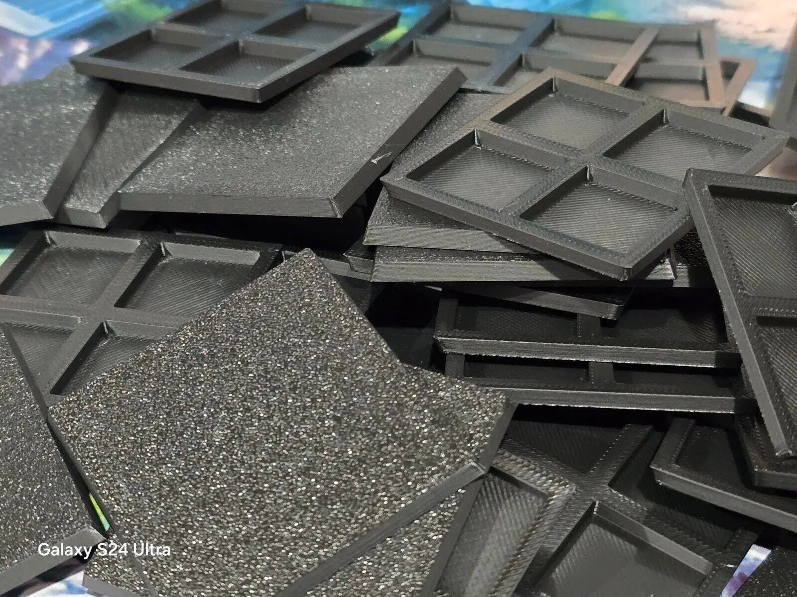 Wargaming Bases 50mm Square Durable Plastic for War Gaming Tabletop Games 3D Peak Print