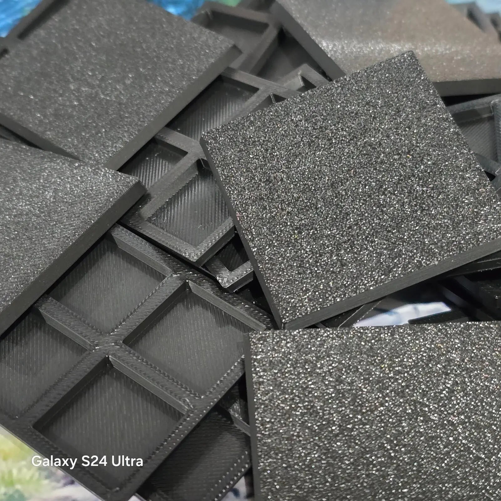 Wargaming Bases 50mm Square Durable Plastic for War Gaming Tabletop Games 3D Peak Print