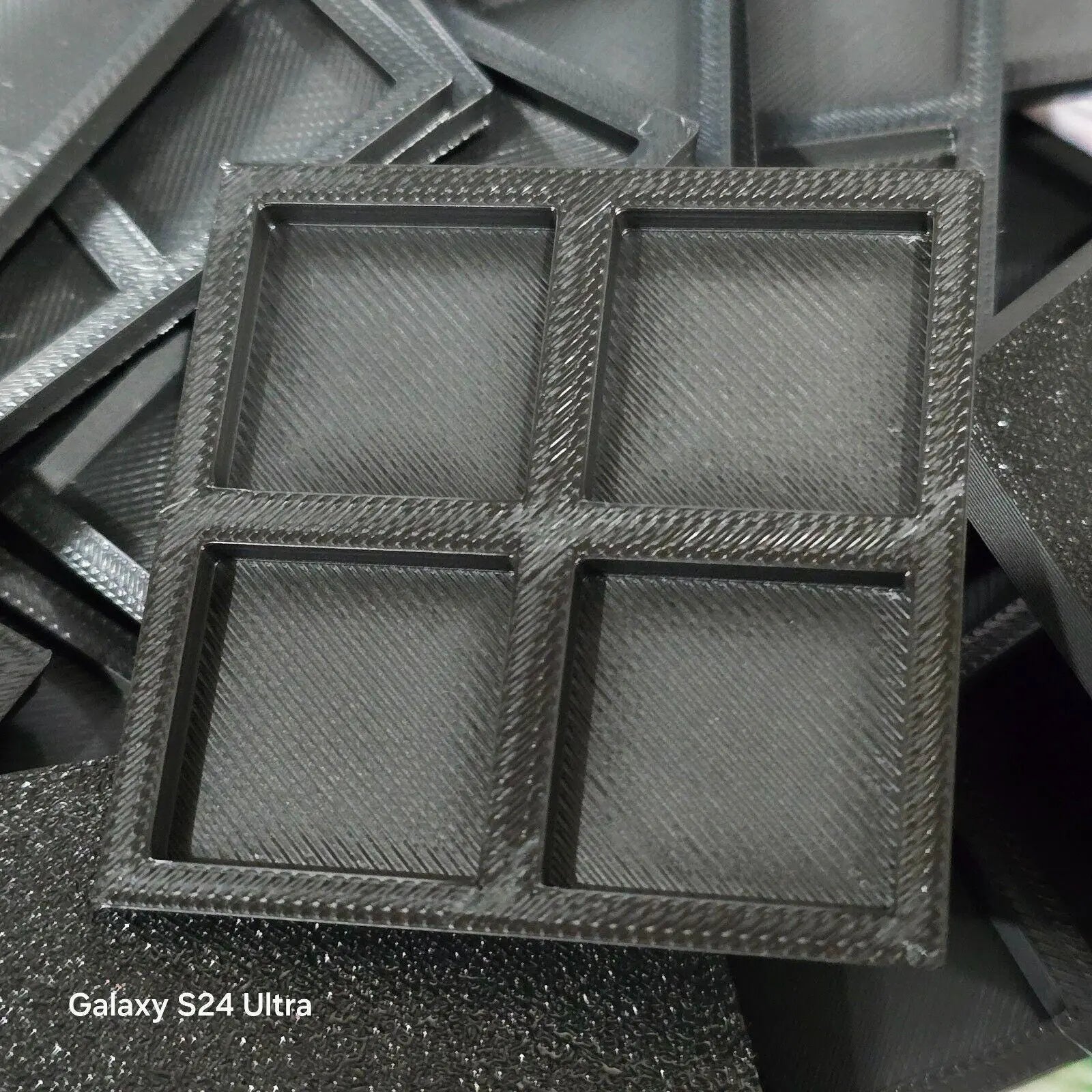 Wargaming Bases 50mm Square Durable Plastic for War Gaming Tabletop Games 3D Peak Print