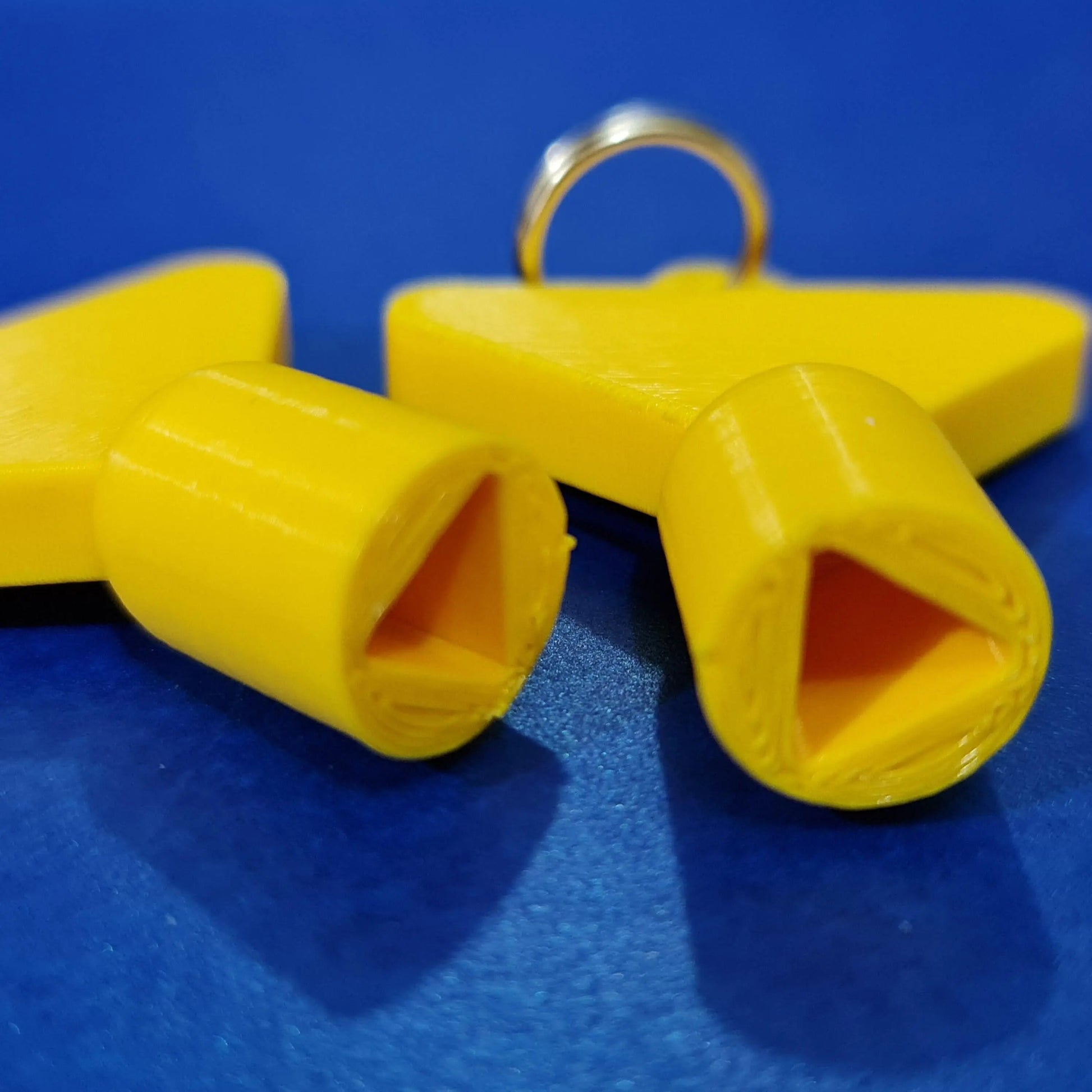2 x Gas Electric Meter Box Utility Key Cupboard Yellow PLA Plastic Biodegradable 3D Peak Print