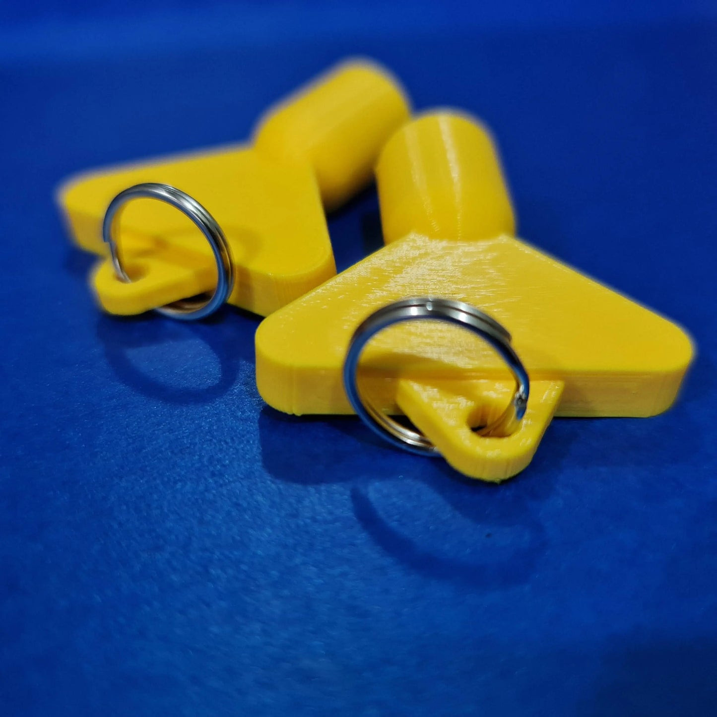 2 x Gas Electric Meter Box Utility Key Cupboard Yellow PLA Plastic Biodegradable 3D Peak Print