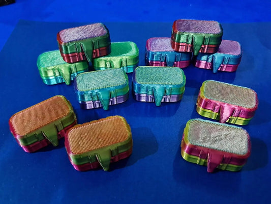 2 x Toothbrush Case Travel Cover Holder Portable Camping Plastic Brush Box Head 3D Peak Print