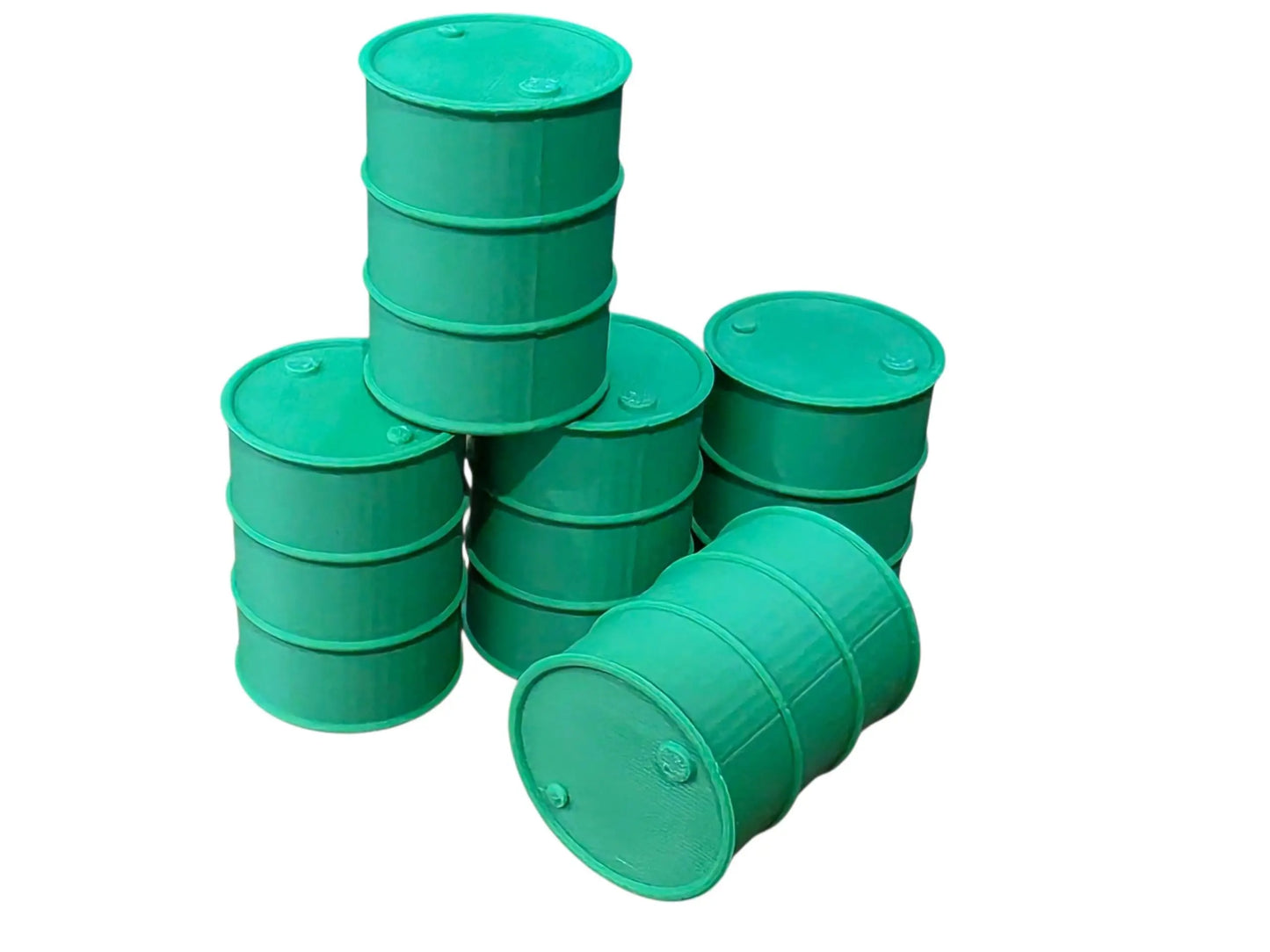 200L Oil Drums Barrels 5pcs 1:18 scale Diorama 3D Peak Print