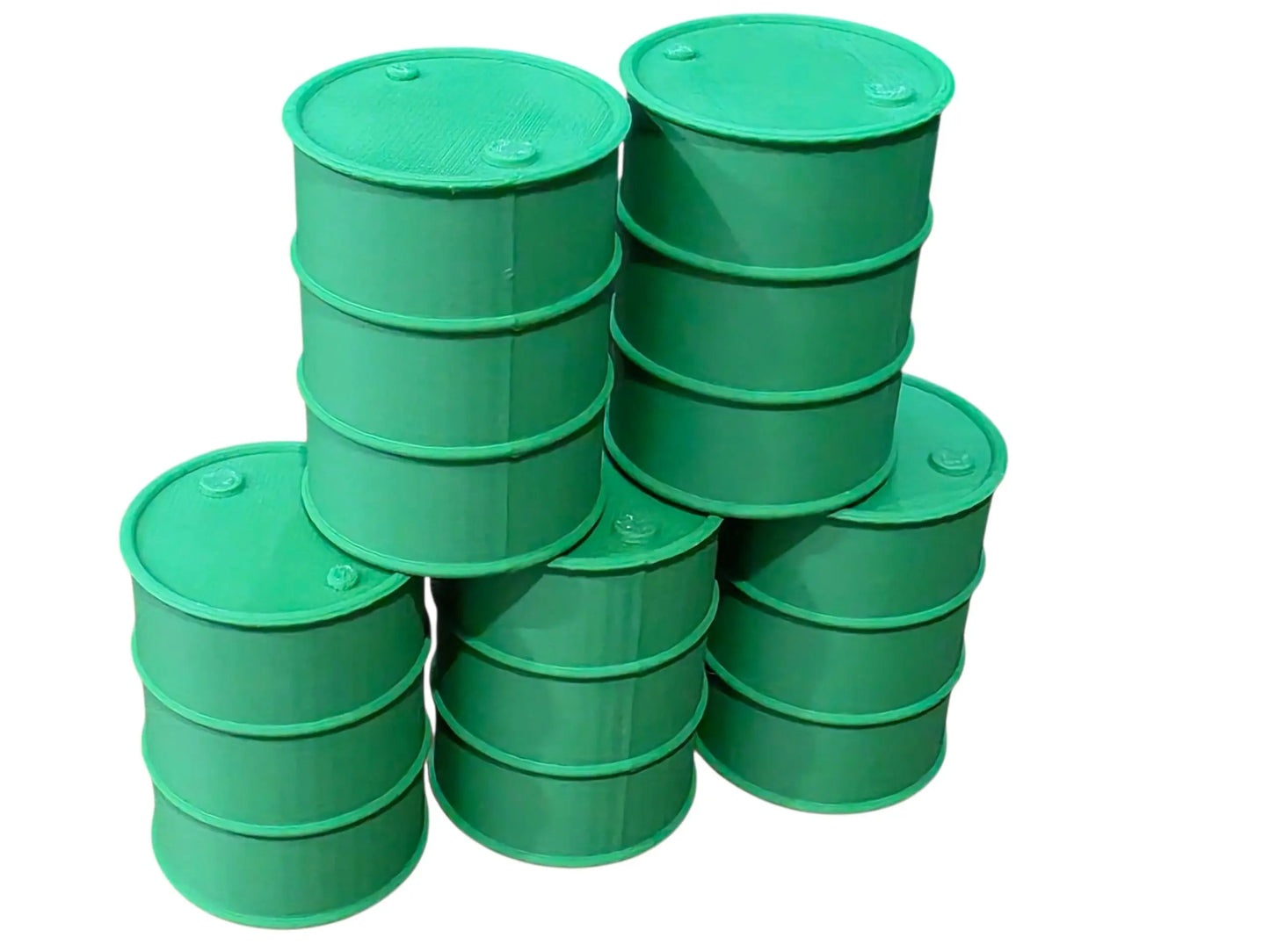 200L Oil Drums Barrels 5pcs 1:18 scale Diorama 3D Peak Print