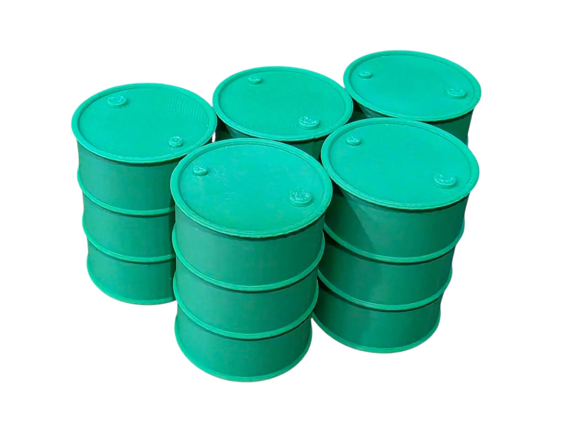 200L Oil Drums Barrels 5pcs 1:18 scale Diorama 3D Peak Print