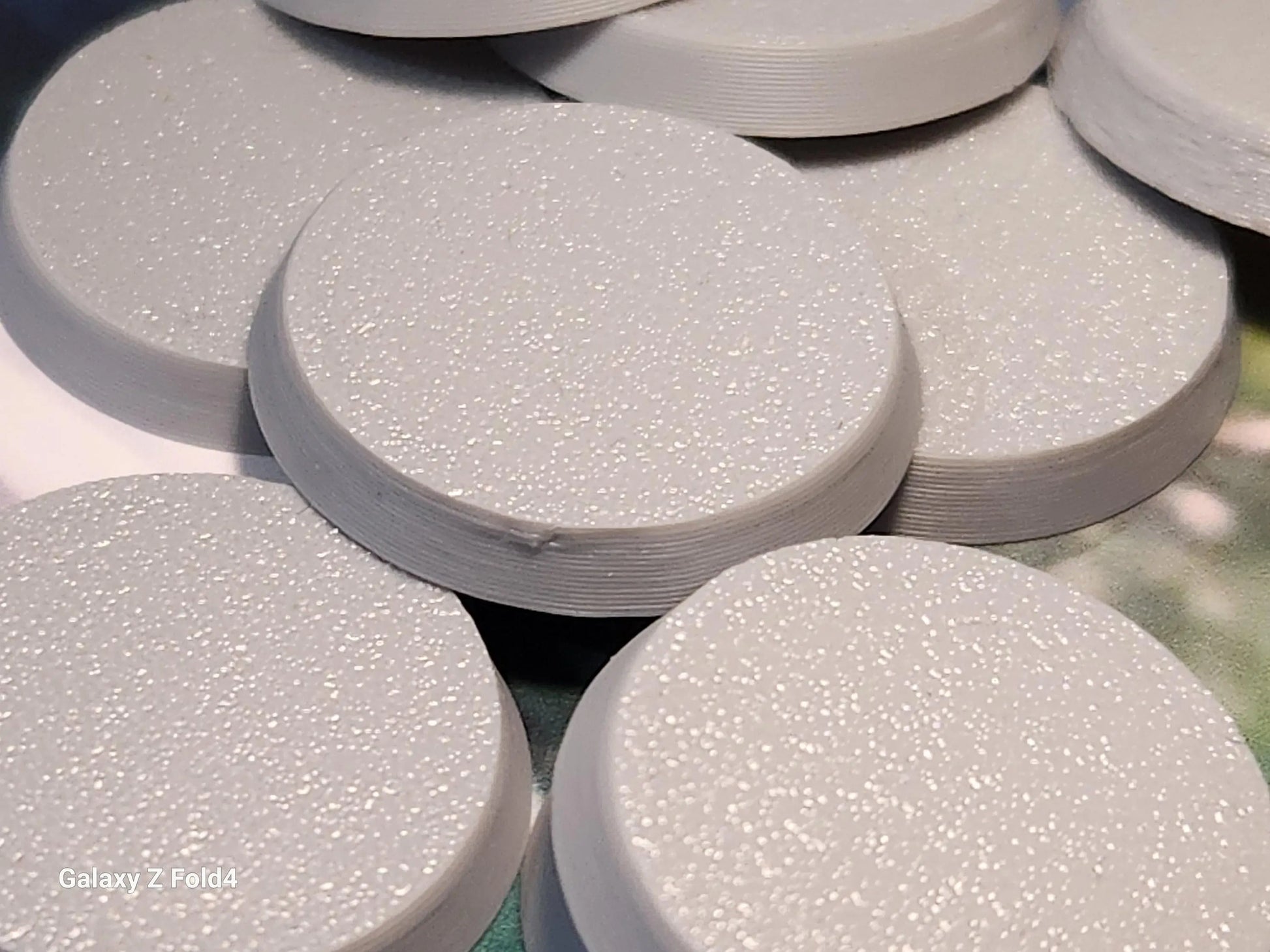 25mm Round Wargaming Bases Durable Plastic for War Gaming Tabletop Games 3D Peak Print