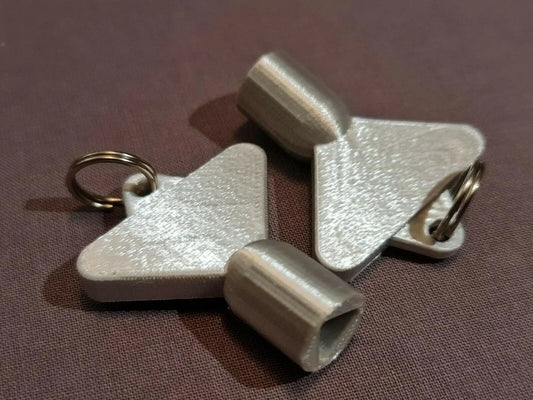 2 x Gas Electric Meter Box Utility Key Cupboard Silk Silver PLA Plastic 3D Peak Print