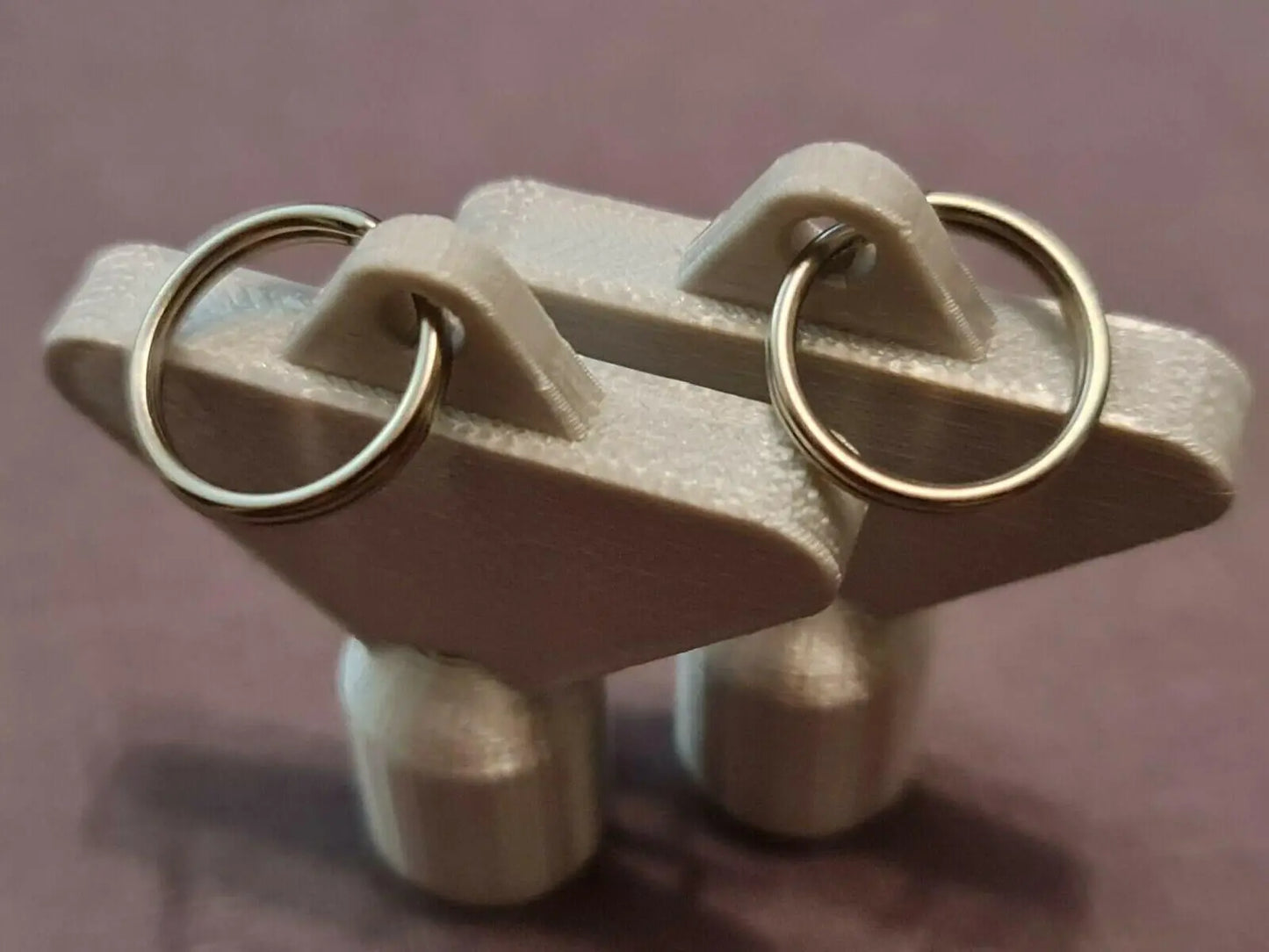 2 x Gas Electric Meter Box Utility Key Cupboard Silk Silver PLA Plastic 3D Peak Print