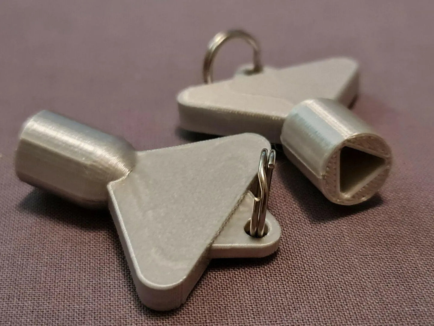 2 x Gas Electric Meter Box Utility Key Cupboard Silk Silver PLA Plastic 3D Peak Print