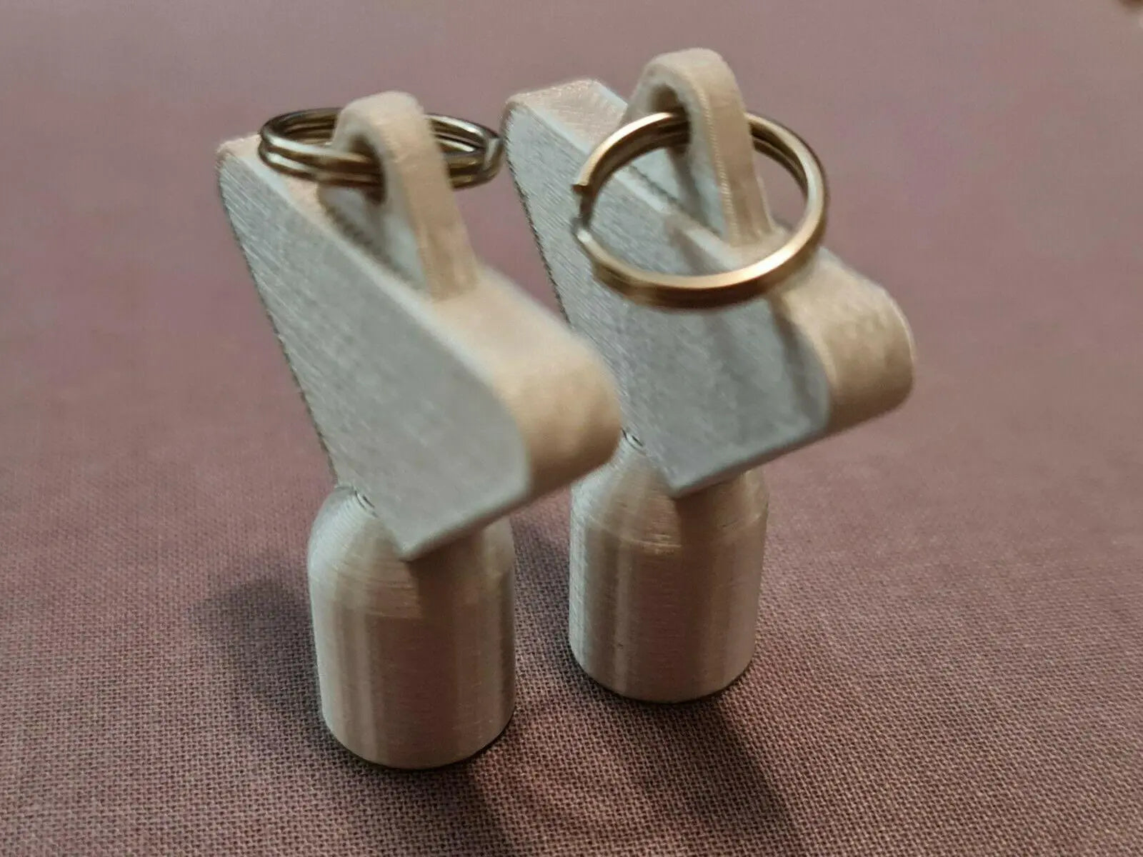 2 x Gas Electric Meter Box Utility Key Cupboard Silk Silver PLA Plastic 3D Peak Print