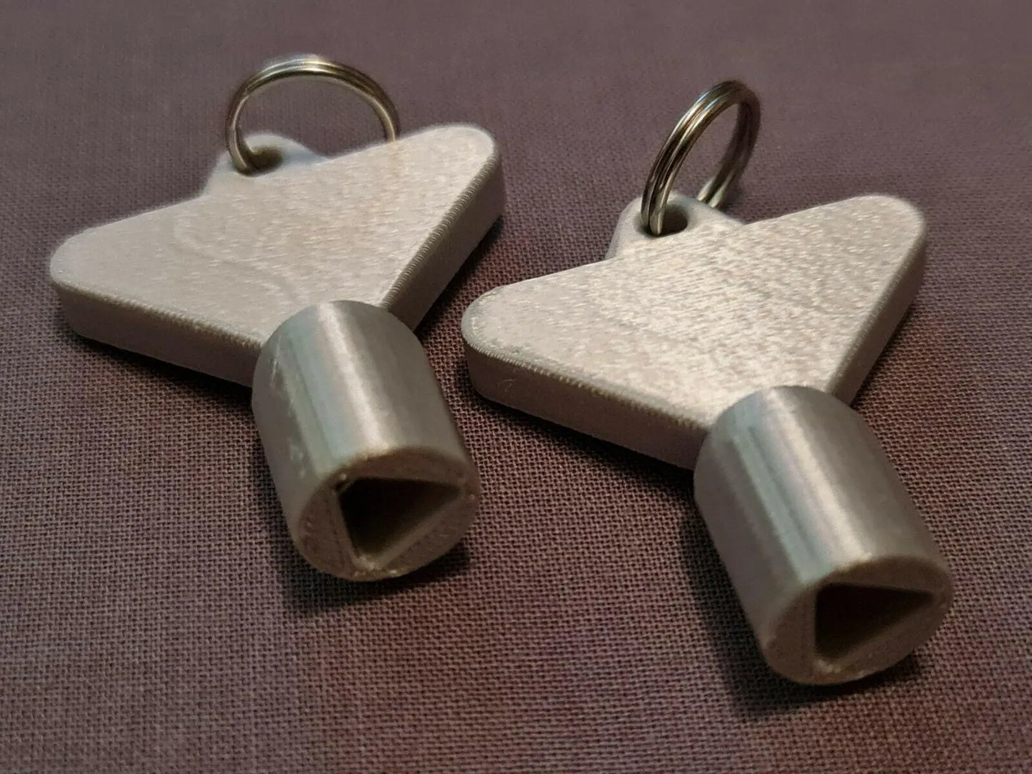 2 x Gas Electric Meter Box Utility Key Cupboard Silk Silver PLA Plastic 3D Peak Print