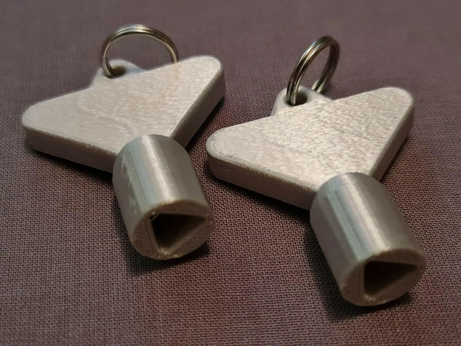 2 x Gas Electric Meter Box Utility Key Cupboard Silk Silver PLA Plastic 3D Peak Print