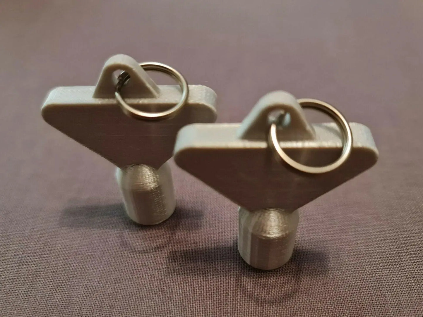 2 x Gas Electric Meter Box Utility Key Cupboard Silk Silver PLA Plastic 3D Peak Print