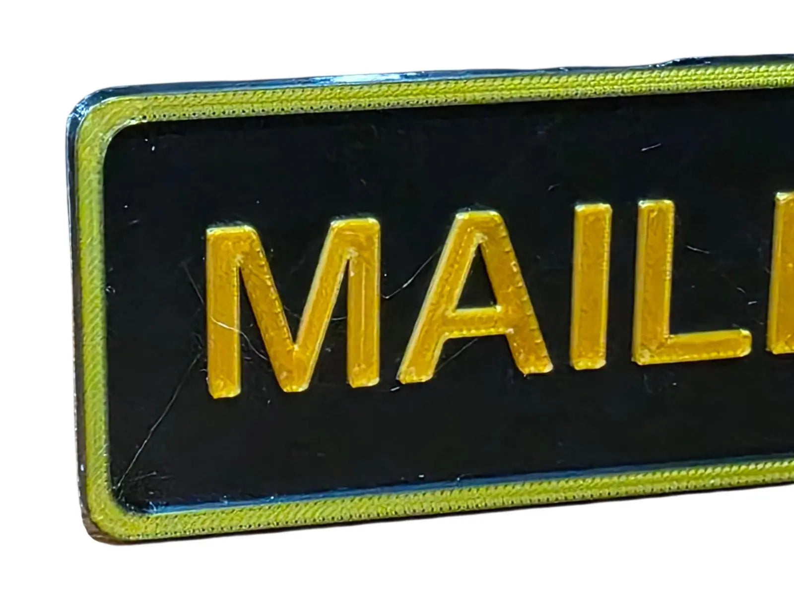 Mailbox sign plaque petg waterproof uv & heat resistant self adhesive postbox 3D Peak Print