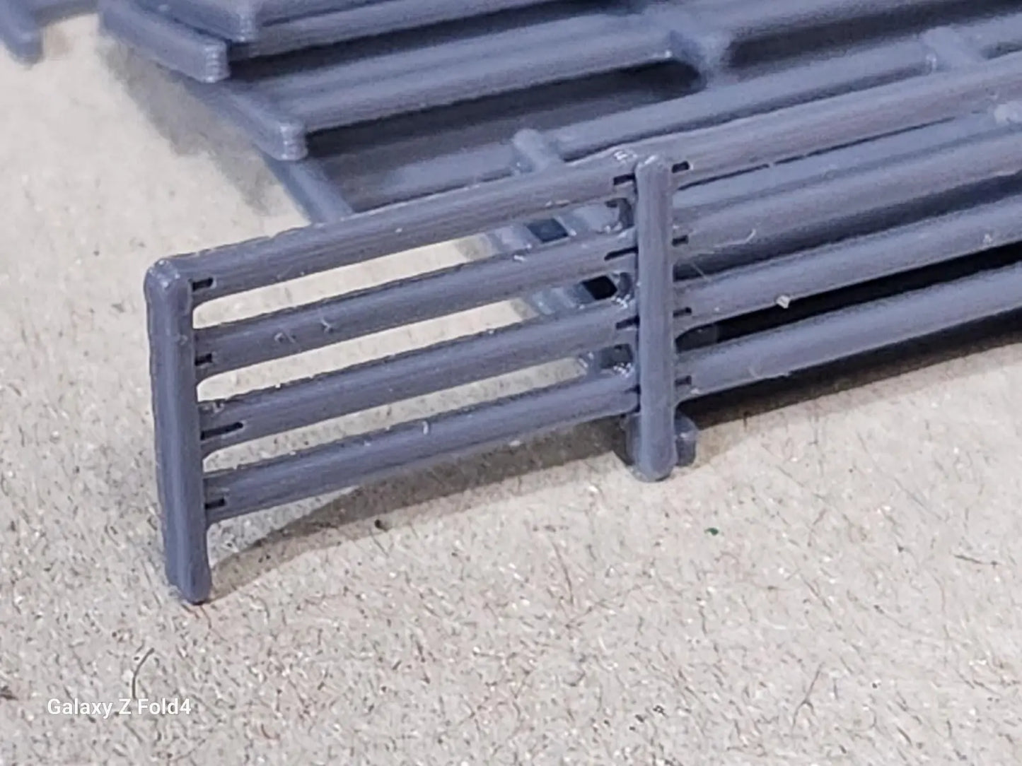 Fencing Railings N Gauge New 10 Pack Grey 1:148 Scale Models Train Railway 3D Peak Print