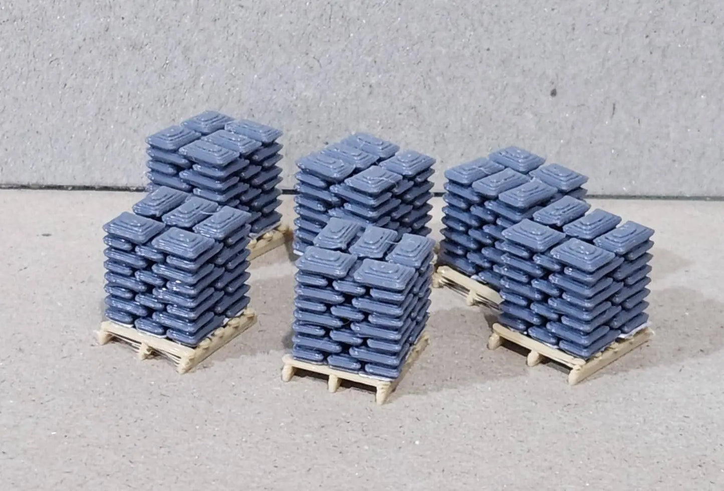 009 00-9 narrow gauge pallets of sacks 1:76 scale models train railway (6 pack) 3D Peak Print