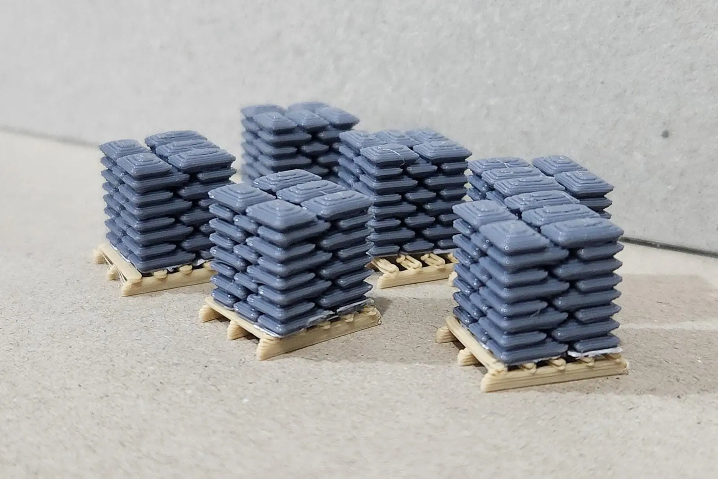 009 00-9 narrow gauge pallets of sacks 1:76 scale models train railway (6 pack) 3D Peak Print