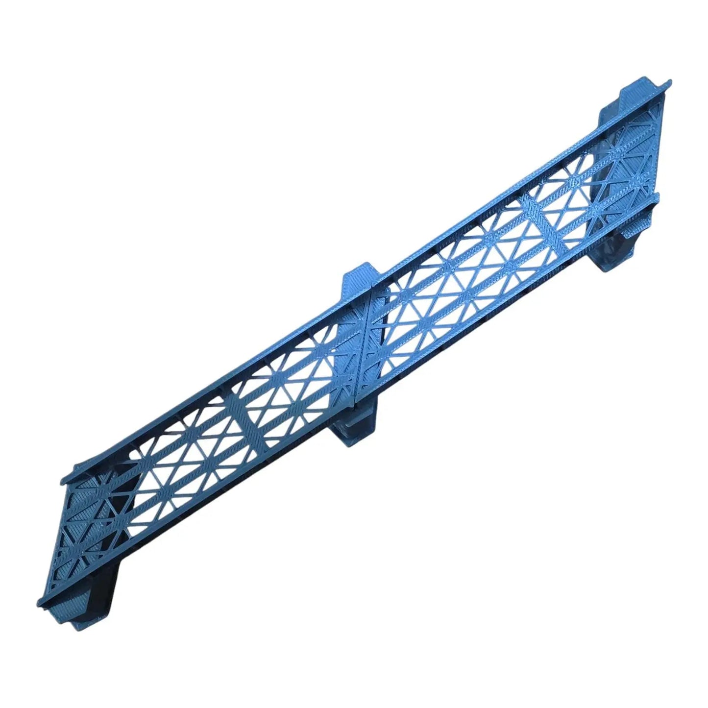 Z Gauge Right 45 deg single Track Iron Girder Bridge Model Railway 1:220 Scale 3D Peak Print