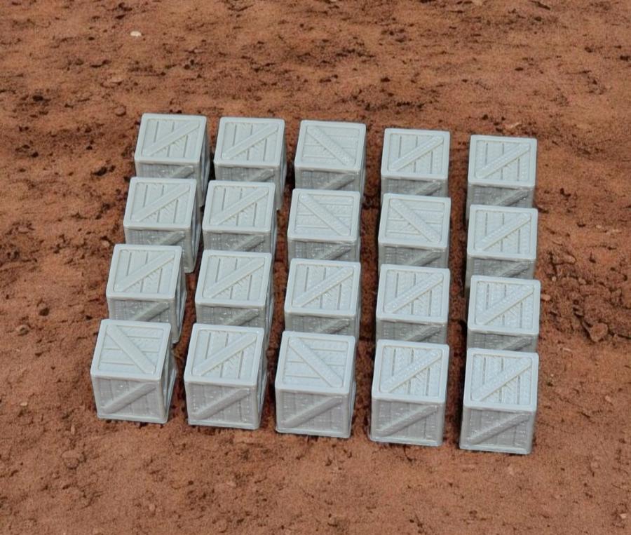 Wooden Crates 3ft Model Train Railway Station Freight New OO HO Gauge 20 Pack 3D Peak Print