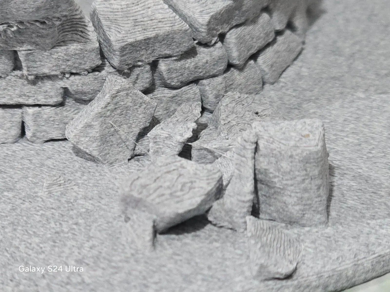 009 00-9 narrow gauge model railway stone well on 58mm base scenery terrain 3D Peak Print