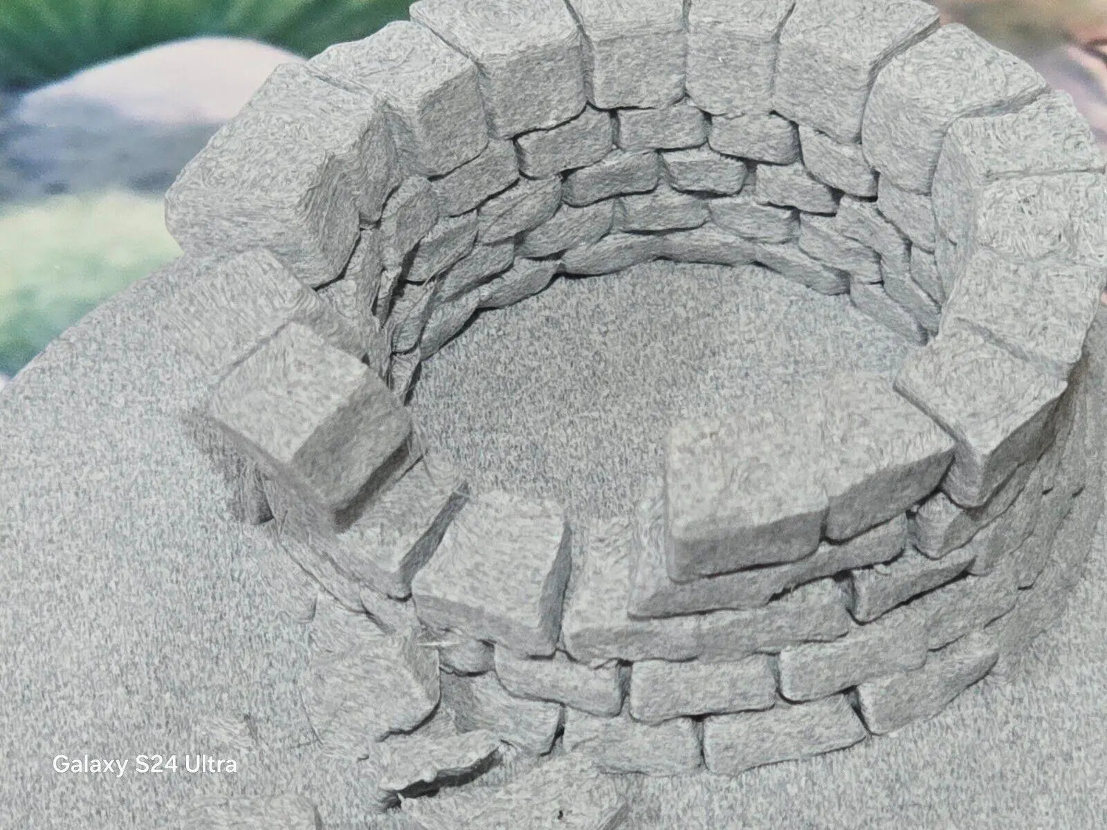 009 00-9 narrow gauge model railway stone well on 58mm base scenery terrain 3D Peak Print