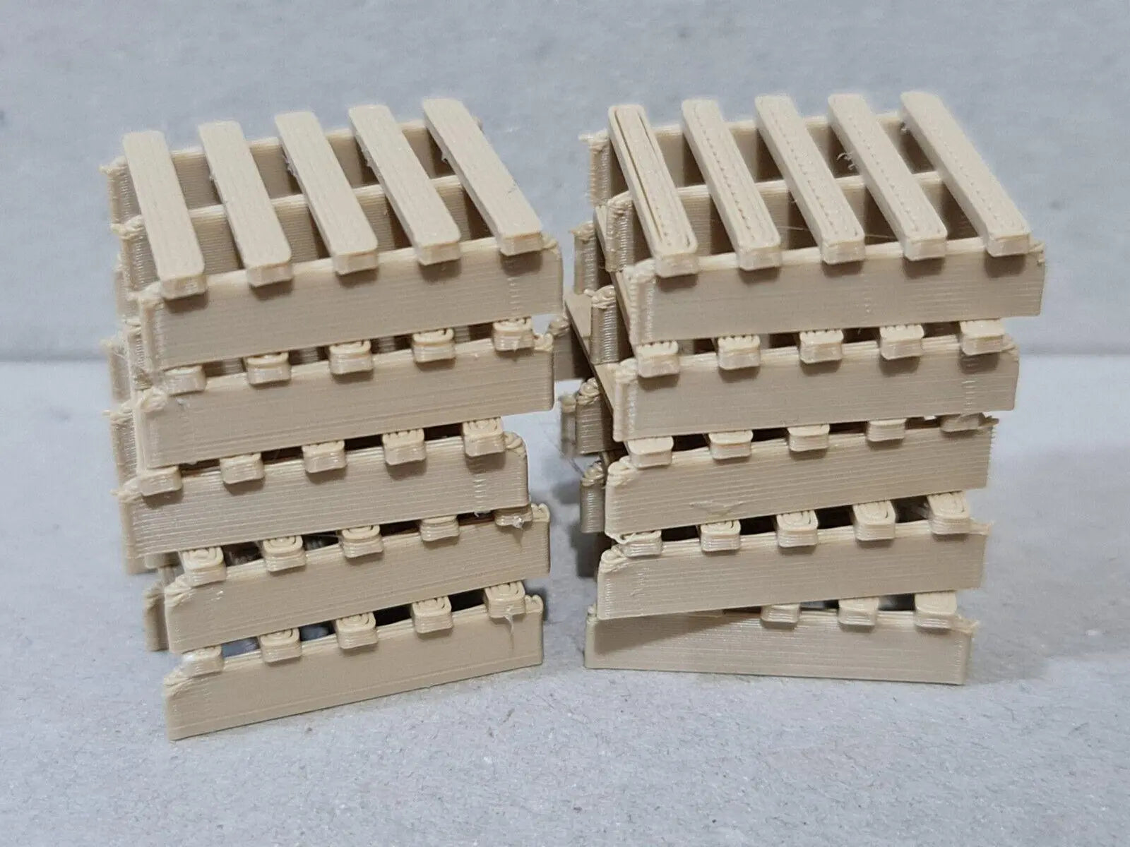 009 00-9 Narrow Gauge Wood Colour Pallets 1:76 Models Train Railway (50 Pack) 3D Peak Print