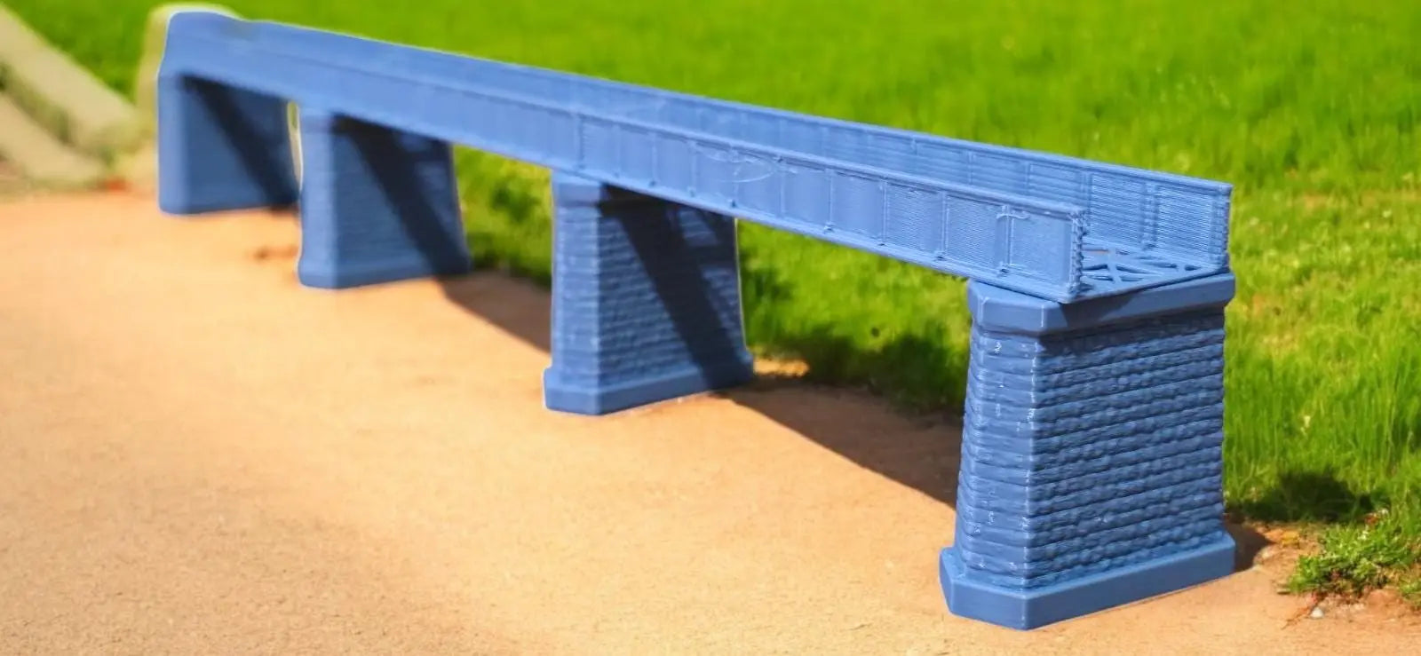 Z Gauge Single Track Iron Girder Bridge 300mm Model Railway Layout 1:220 Scale 3D Peak Print