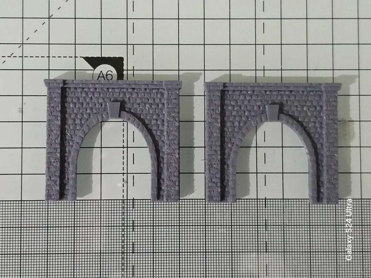 Z Gauge Tunnel Single Track Stone Portal Model Railway Train Layout 1:220 Scale 3D Peak Print