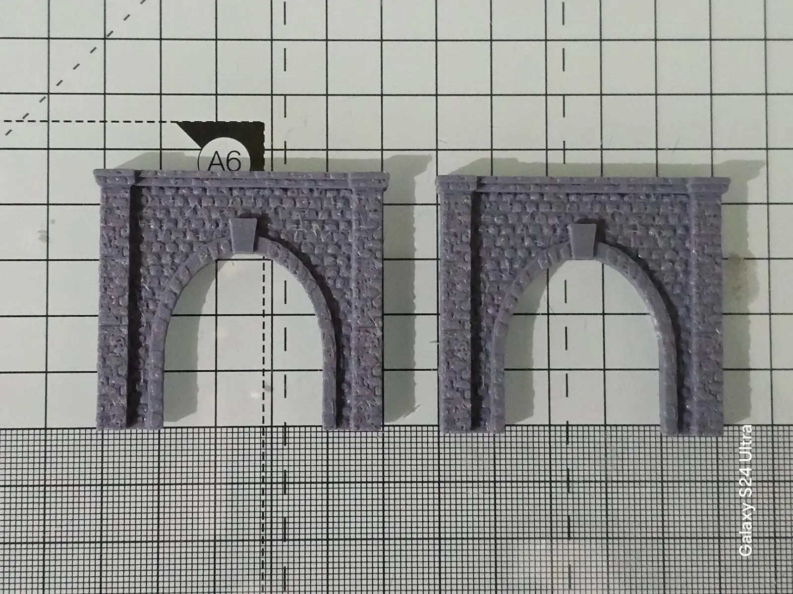 Z Gauge Tunnel Single Track Stone Portal Model Railway Train Layout 1:220 Scale 3D Peak Print