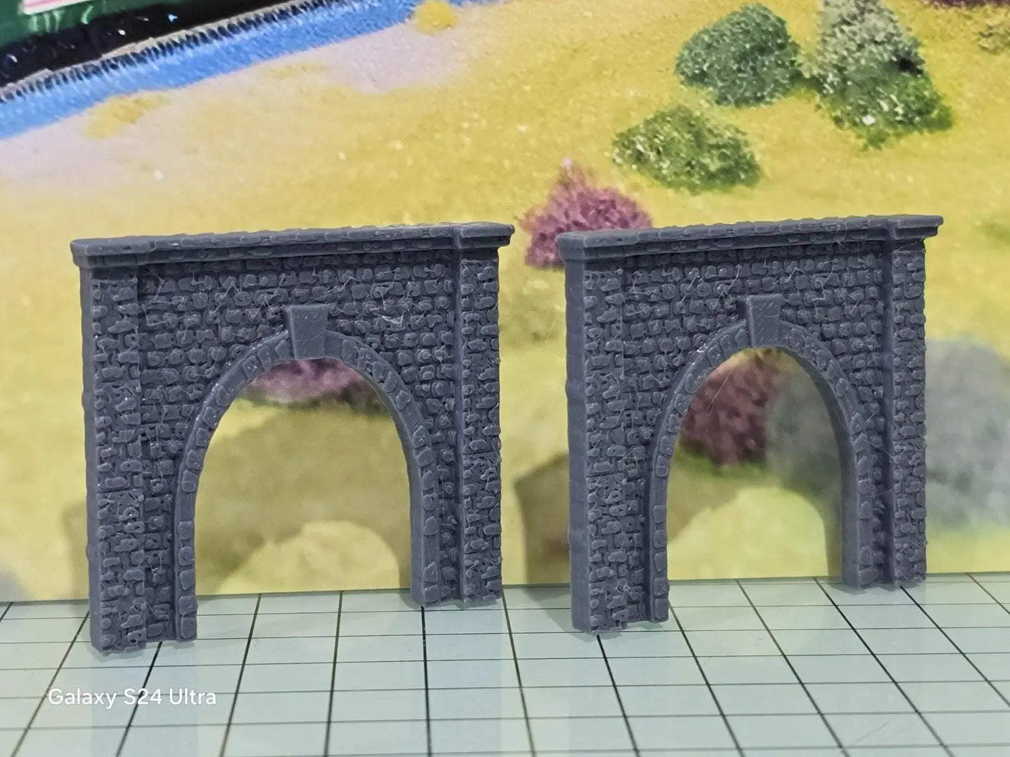 Z Gauge Tunnel Single Track Stone Portal Model Railway Train Layout 1:220 Scale 3D Peak Print
