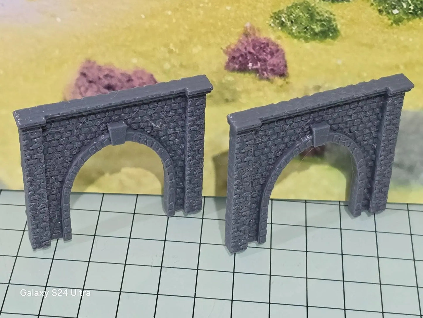 Z Gauge Tunnel Single Track Stone Portal Model Railway Train Layout 1:220 Scale 3D Peak Print