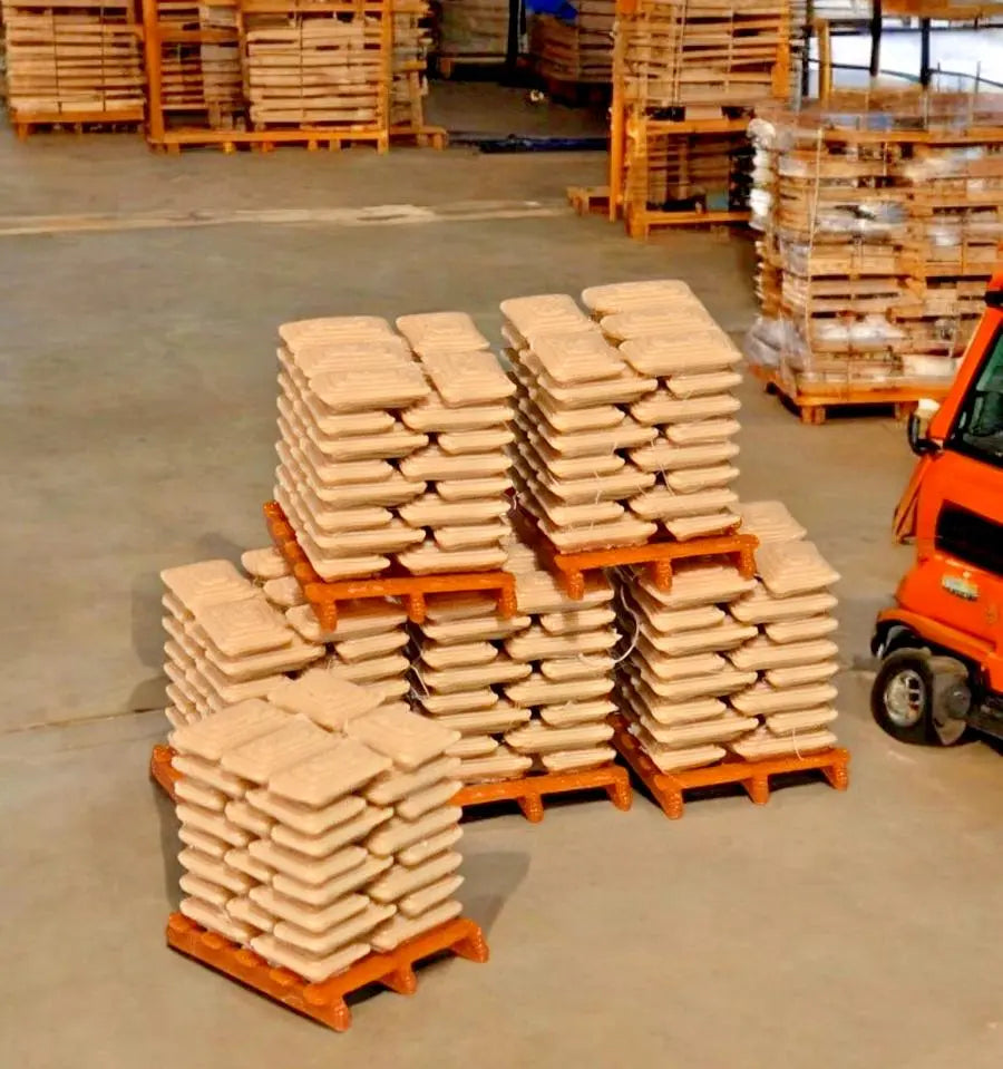 Pallets of Beige Sacks Brown pallet Z Gauge 1:220 Scale Models Railway (6 Pack) 3D Peak Print