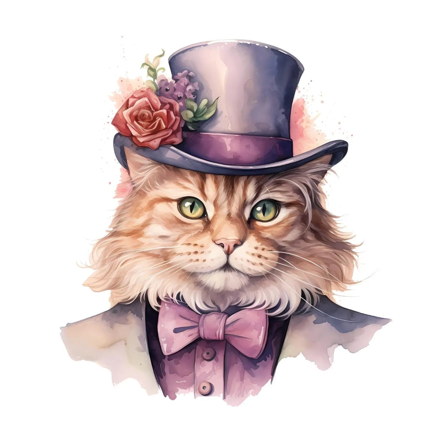 Victorian Cats Handmade by Labels Personalised Self Adhesive Address Stickers 3D Peak Print