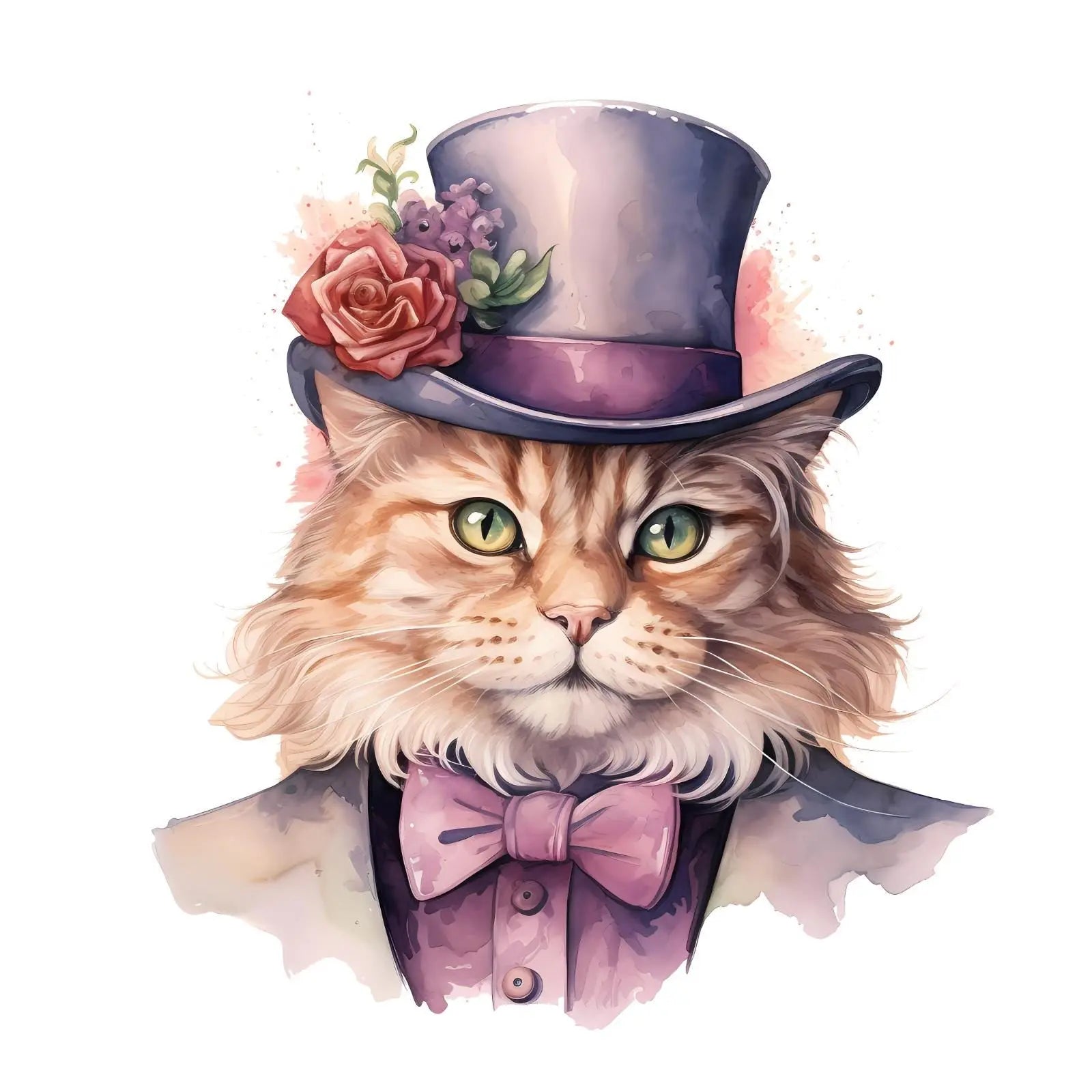 Victorian Cats Handmade by Labels Personalised Self Adhesive Address Stickers 3D Peak Print