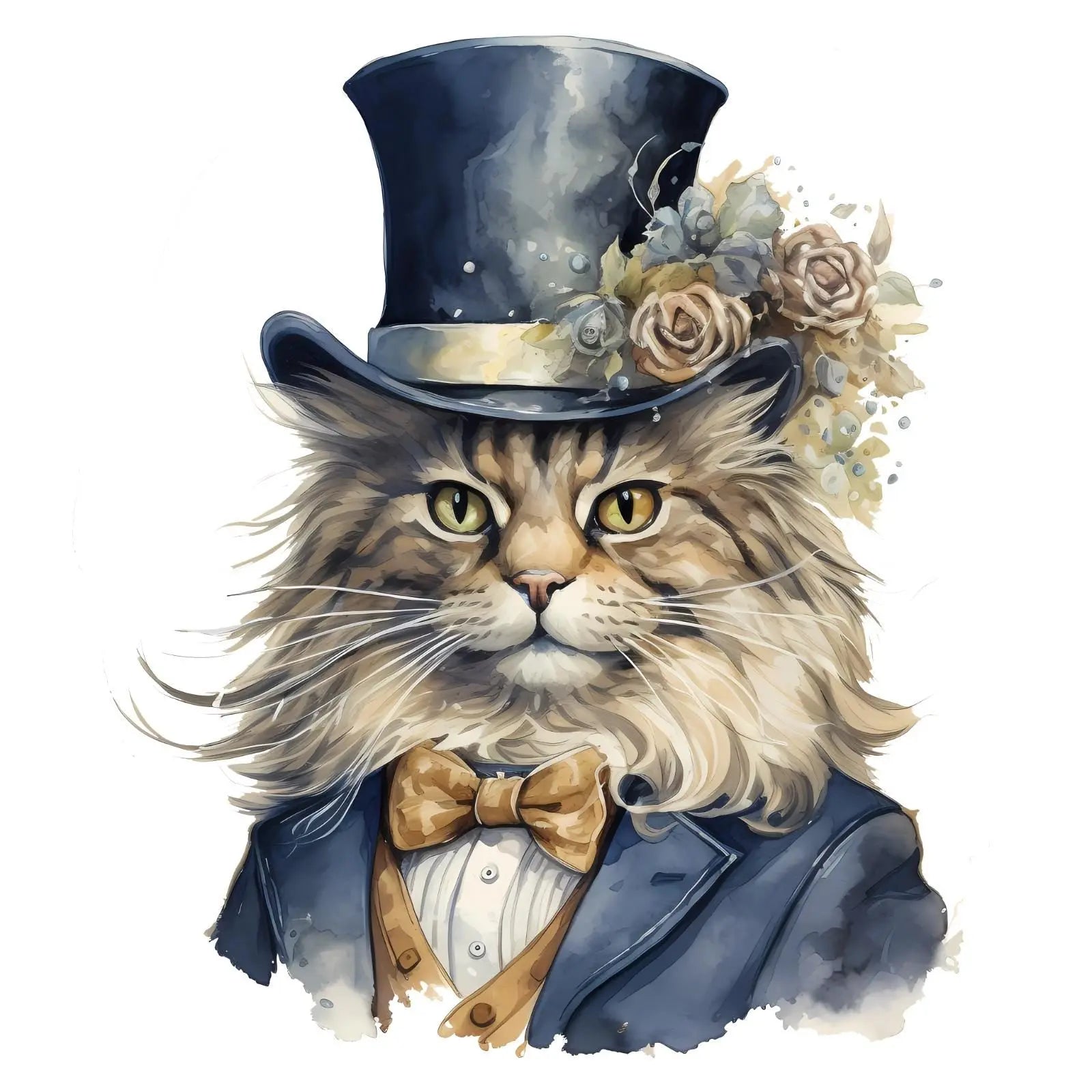 Victorian Cats Handmade by Labels Personalised Self Adhesive Address Stickers 3D Peak Print