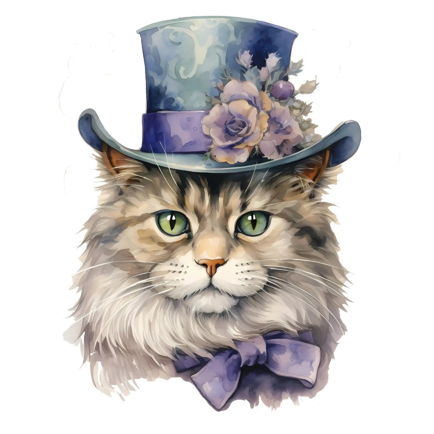 Victorian Cats Handmade by Labels Personalised Self Adhesive Address Stickers 3D Peak Print