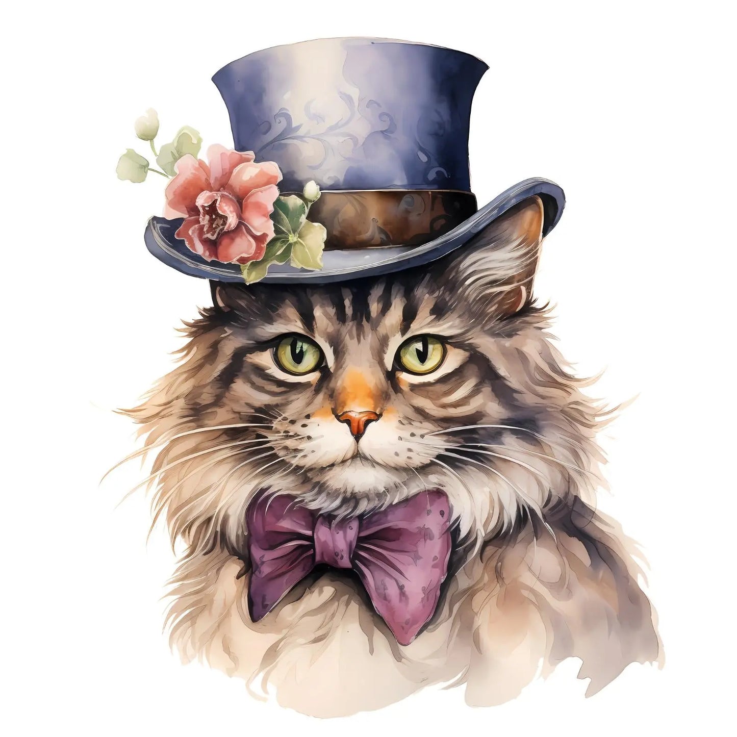 Victorian Cats Handmade by Labels Personalised Self Adhesive Address Stickers 3D Peak Print