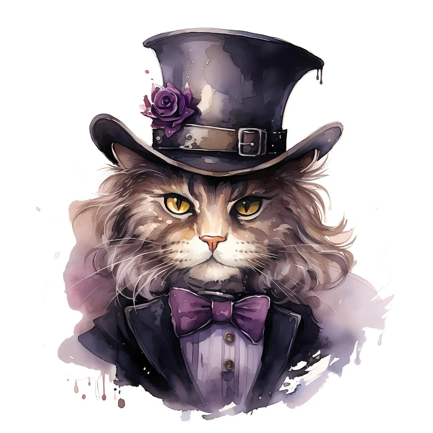 Victorian Cats Handmade by Labels Personalised Self Adhesive Address Stickers 3D Peak Print