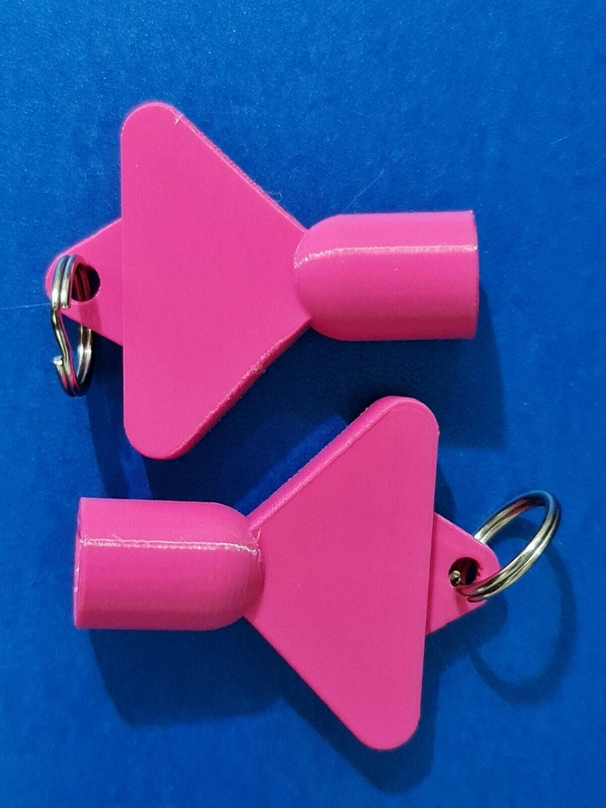 2 x Gas Electric Meter Box Utility Key Cupboard Pink PLA Plastic Biodegradable 3D Peak Print