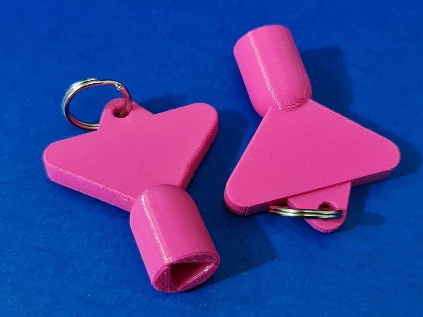 2 x Gas Electric Meter Box Utility Key Cupboard Pink PLA Plastic Biodegradable 3D Peak Print