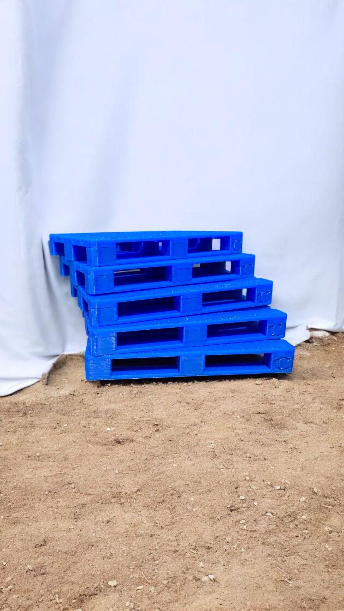 1:14 scale euro pallets – chep style – for tamiya rc trucks – full load option 3D Peak Print